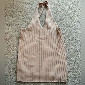 525 America revolve beige Ribbed tank top going out festival party small